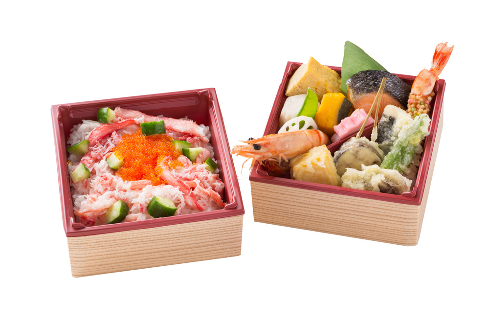 蟹ちらし二段重弁当