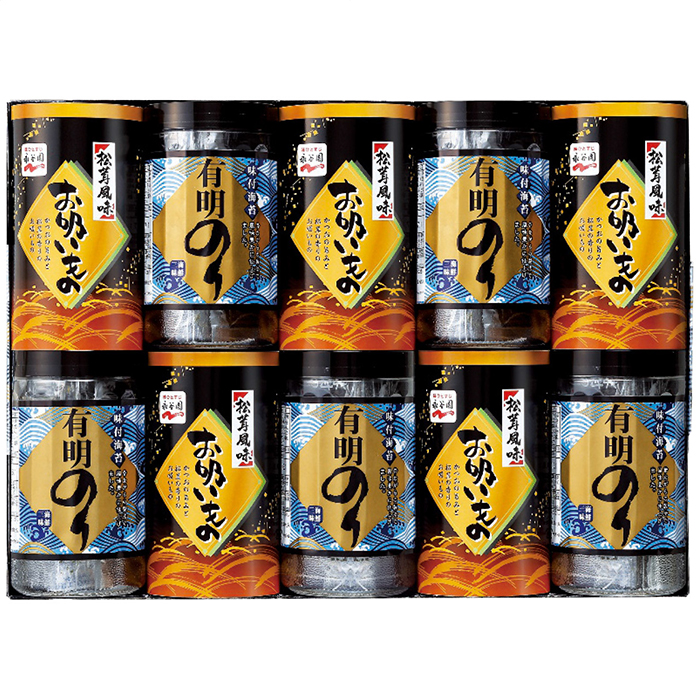 有明のり・永谷園松茸風味お吸い物詰合せ ZFA-50